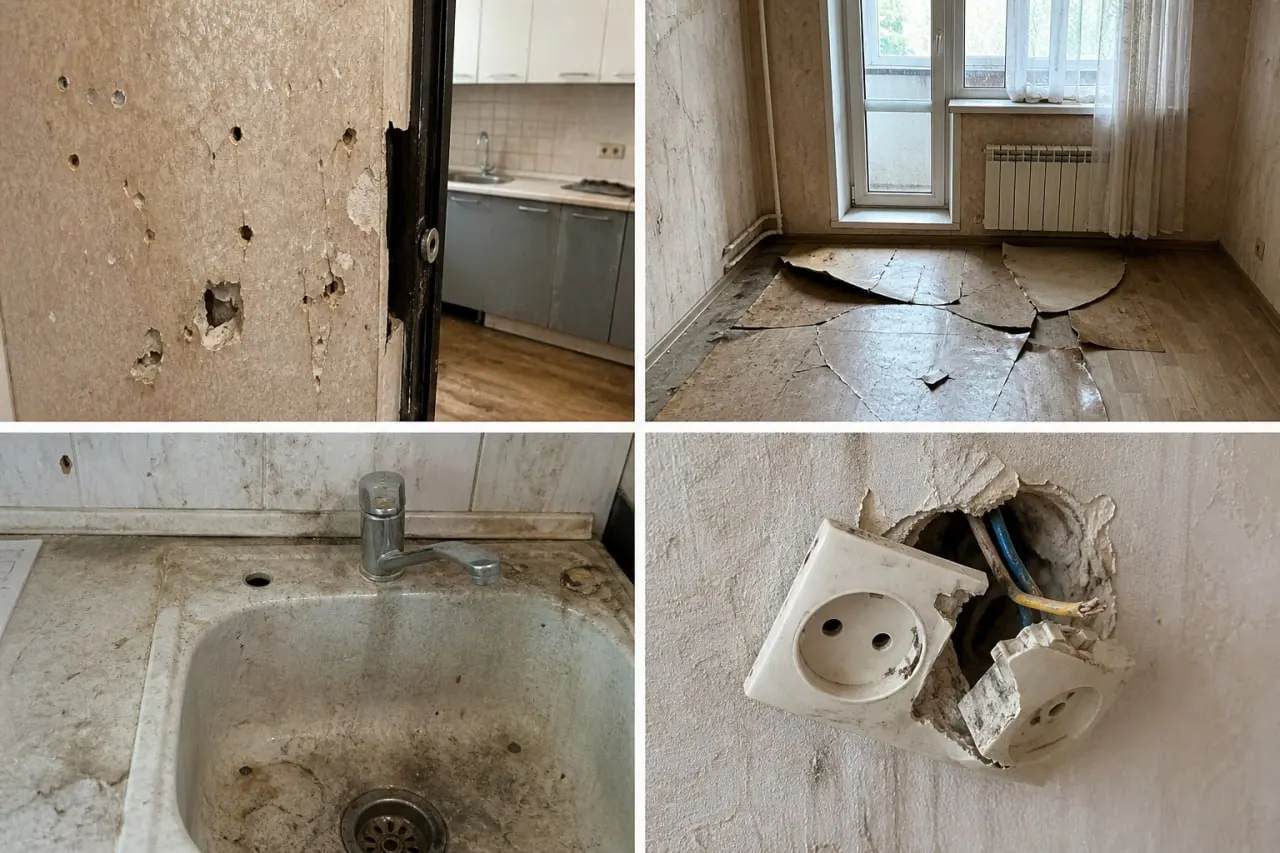Суд взыскал с арендаторов 944 219 рублей и 23 884 руб. госпошлины: после ночного отъезда владелица обнаружила серьёзные повреждения в квартире.
