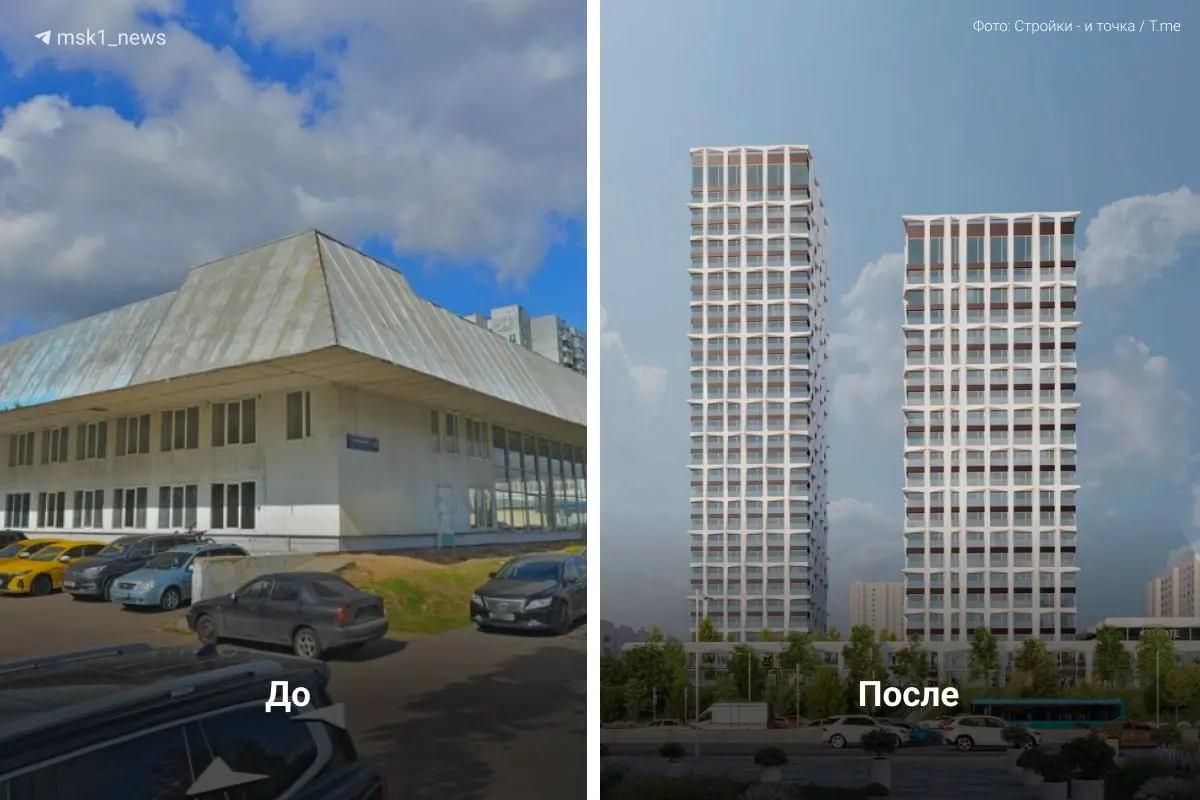 На Варшавском шоссе, вл. 146, планируют построить многофункциональный жилой комплекс с двумя башнями и торговым центром на месте пустующего здания бывшего супермаркета.