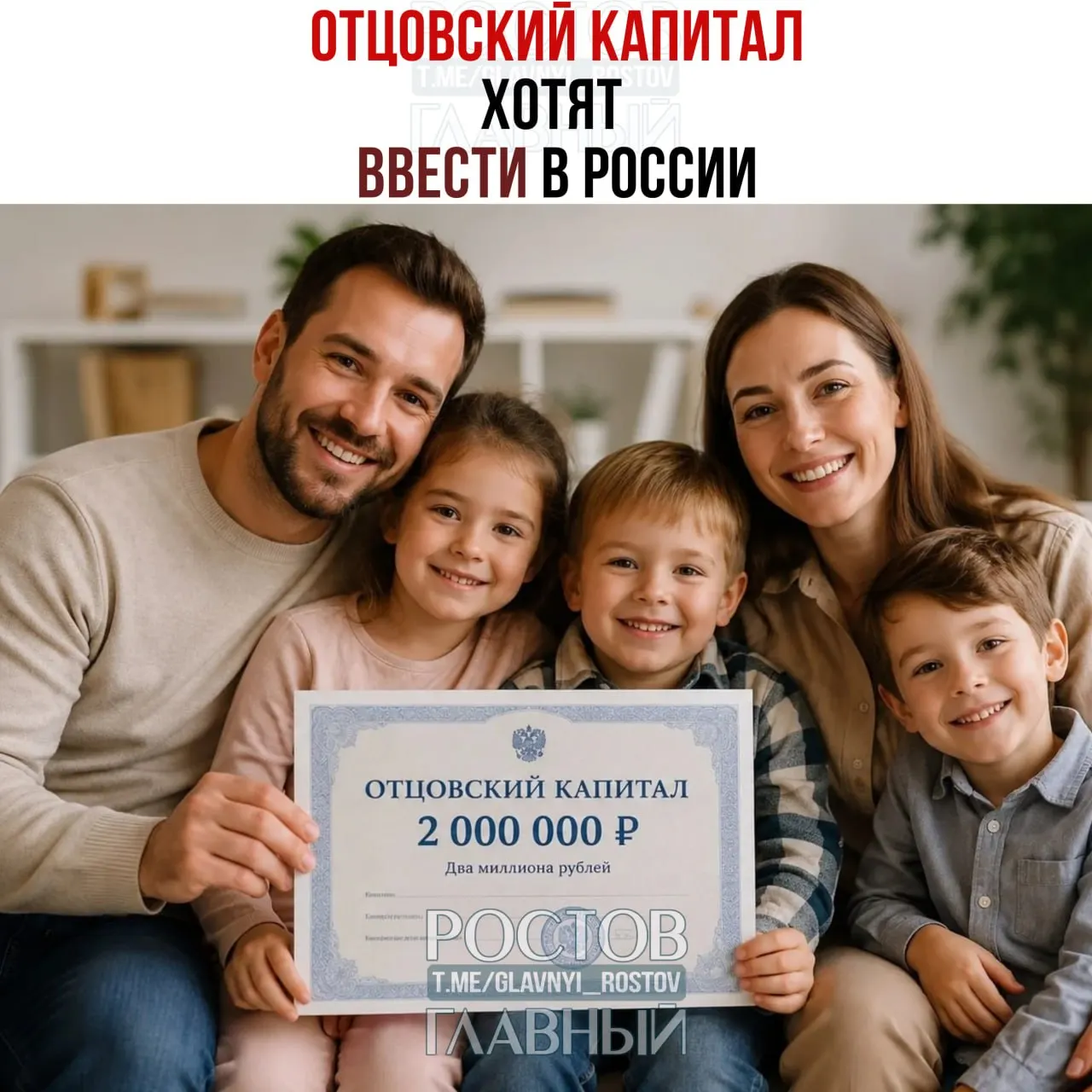 В Общественной палате предлагают выплату в 2 млн рублей при рождении третьего ребёнка — средства предлагают направлять, в том числе, на улучшение жилищных условий. Мера может распространиться на семьи, где трое и более детей родились в одном браке.