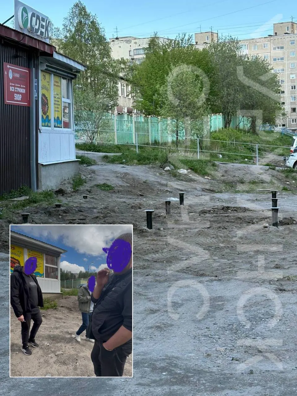 Собственники квартир на Кольском проспекте, 80, не могут согласовать придомовую территорию, тогда как соседний участок уже оформлен под коммерцию — жильцы подозревают двойные стандарты и связи.